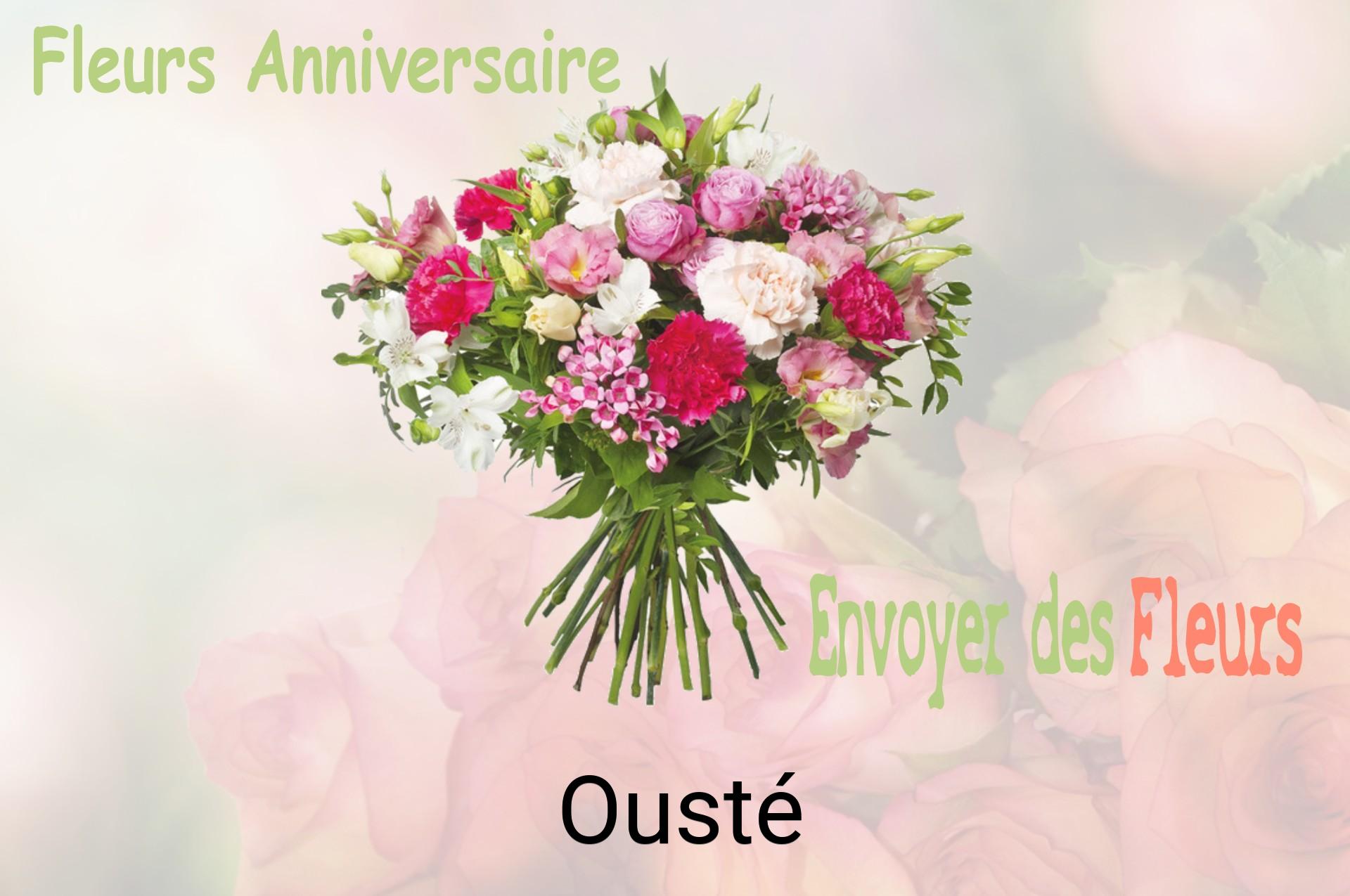 Bouquet de fleurs d’anniversaire livré à Ousté